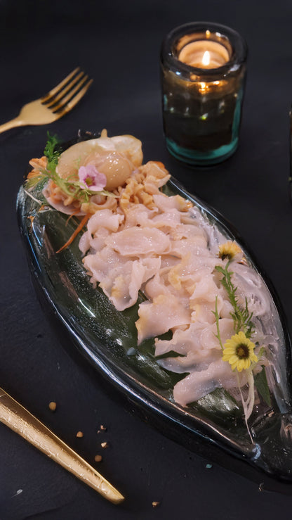 [堂食限定] 生猛大南澳洲龍蝦刺身 x 加拿大象拔蚌刺身 頂級鯉魚門生猛海鮮十二道菜套餐 每位只需$1,188 (四位起)