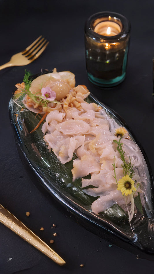 [堂食限定] 生猛大南澳洲龍蝦刺身 x 加拿大象拔蚌刺身 頂級鯉魚門生猛海鮮十二道菜套餐 每位只需$1,188 (四位起)